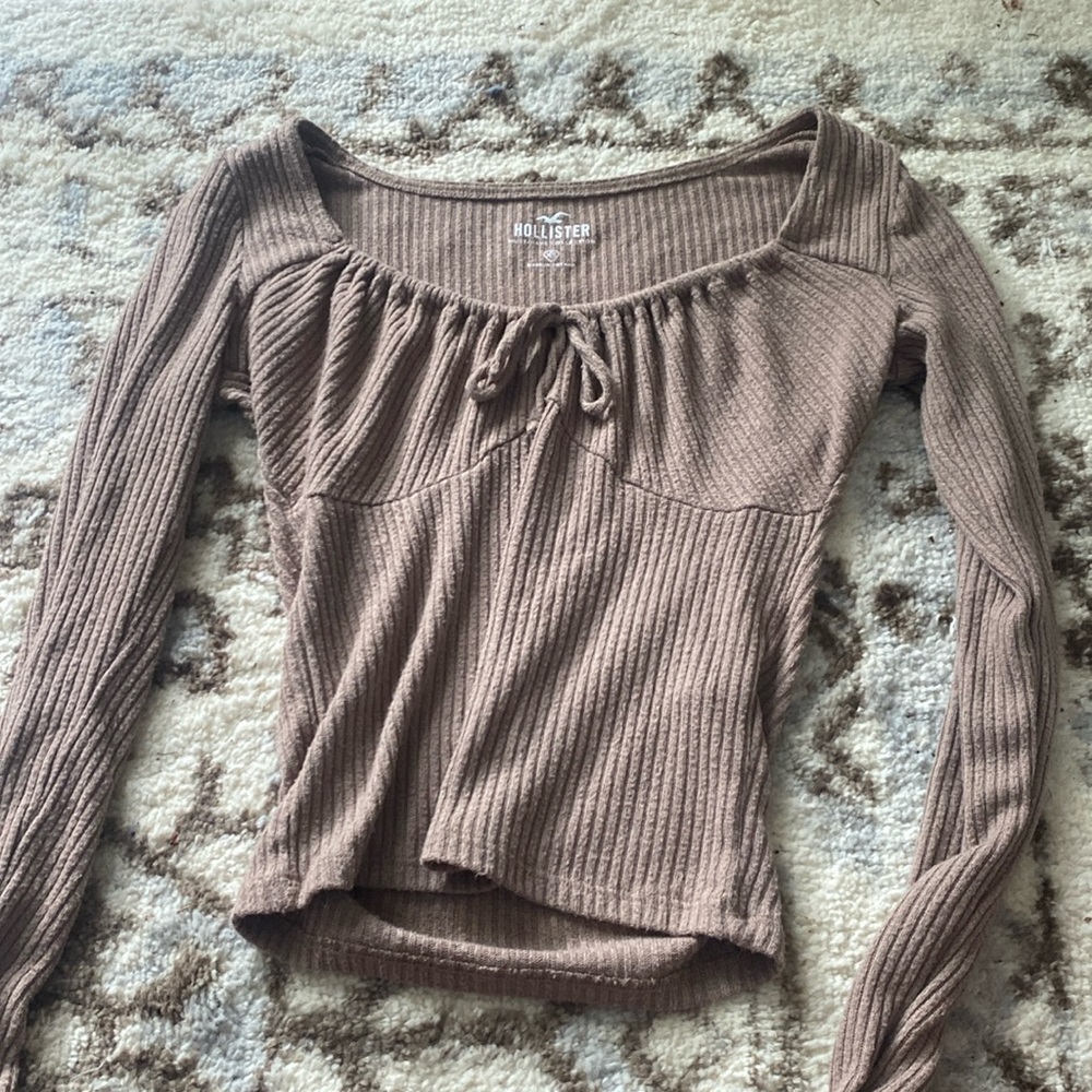 Brown Hollister Long Sleeve